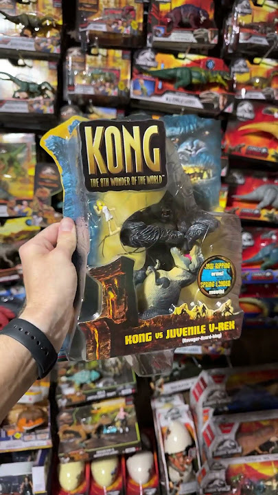 Kong vs Juvenile V-Rex! #toys #kingkong #matteljurassicworld #collection