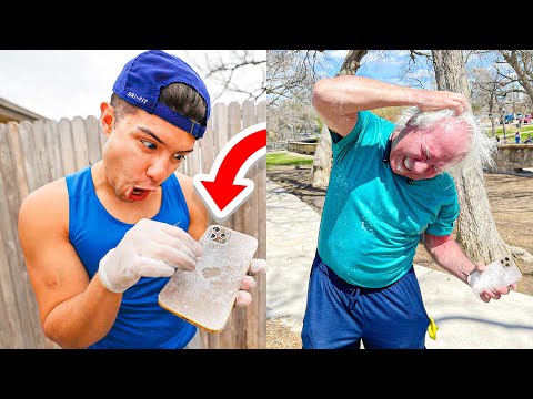 Dropping Itching Powder iPhone 12 In Public!