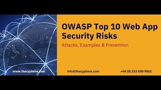 OWASP Top Ten: Web Application Security Risks and Vulnerabilities