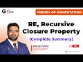 Closure Properties of RE, Recursive Languages - Part 2 | Complement Theorem | Theory of Computation