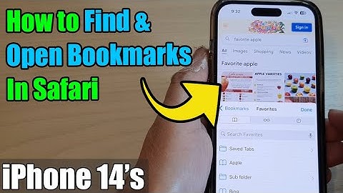 iPhone 14/14 Pro Max: How to Find & Open Bookmarks In Safari