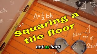 Square off a room,  tile floor layout. 📐 screenshot 1