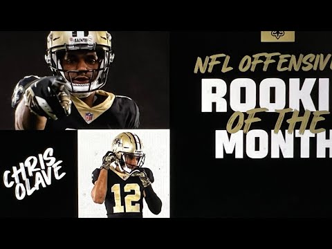 Chris Olave New Orleans Saints WR Is 2022 NFL Offensive Rookie Of The Month And First Awardee