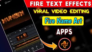 Fire Name Effects Video Editing on android | Name art video editing | fire name art video editing screenshot 5