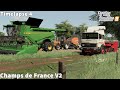 Rye Harvesting using a John Deere X9 Harvester│Champs de France V2│FS 19│Timelapse#04