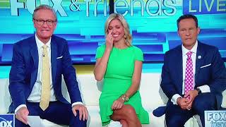 Ainsley Earhardt Classic Hot Tanned Legs and Mini Dress Lift on Fox & Friends
