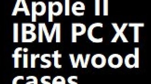 Apple//+IBM PC XT cases made of junk found at junk (see description)