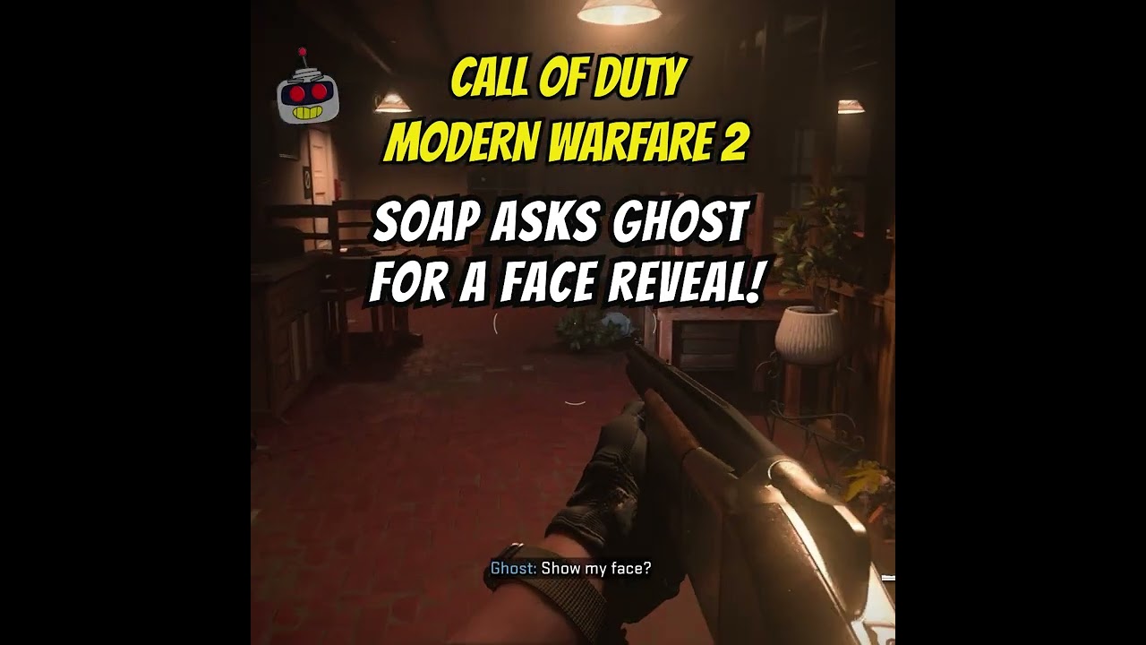 Ghost face reveal live action trailer MW2! (Modern Warfare 2 Ghost Face  Reveal) Ghost takes off mask 