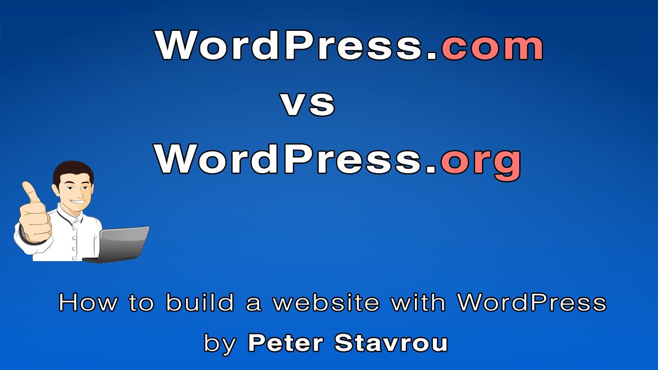 1. WordPress.com Vs WordPress.org - The Difference - YouTube