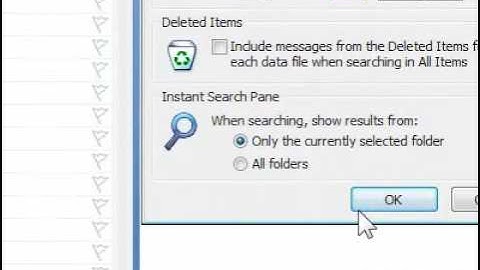How to turn off Instant Search in Outlook