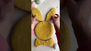 How to make a bunny cake using only 2 round pans #easterdessert #bunnycake #eastercake #recipe Wealth