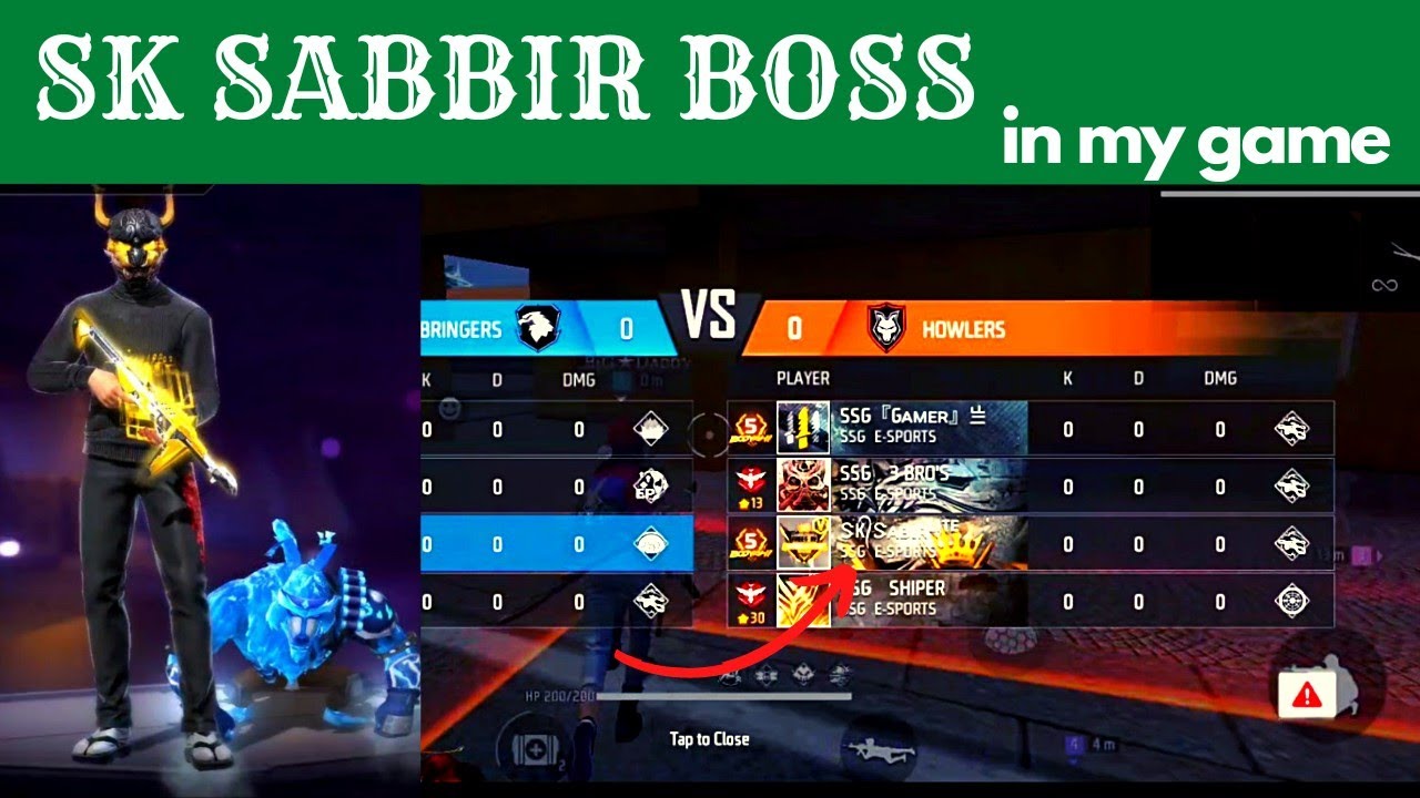 Sabir Rp Sk Sabir Boss In My Game 🔥😬|| I defeated Sabir Boss full squad in cs ...