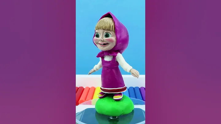 Masha.exe ...and The Bear made from polymer clay, ...
