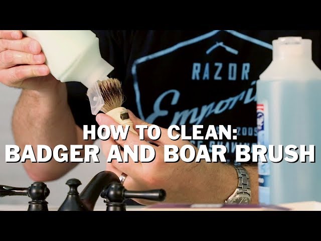 How to Clean and Maintain a Badger Hair Shaving Brush by Nathan