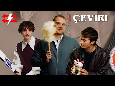 David Harbour, Finn Wolfhard ve Joe Keery demogorgonlardan korunmayı öğretiyor! Türkçe Altyazılı