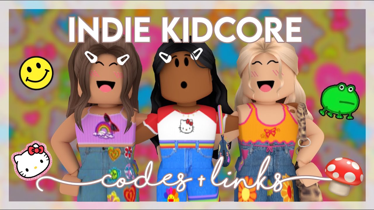 Indie Kidcore Girls Roblox Outfits Links Codes In Descrip Youtube - codes for diner outfits on roblox