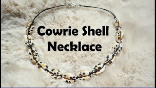 DIY Easy Cowrie Shell Necklace Handmade Boho Jewelry