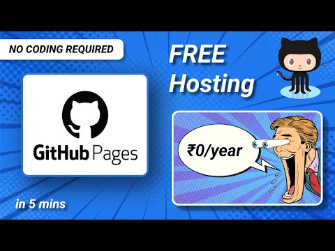 How to host a website on GitHub Pages for FREE in 5 mins