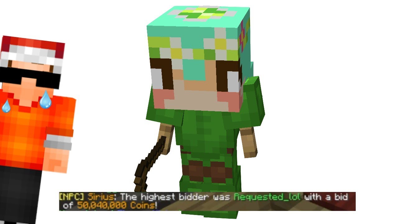 the first ever 50 MILLION COIN FLOWER MINION on hypixel skyblock