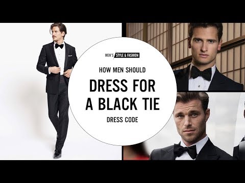 black tie optional dress code male