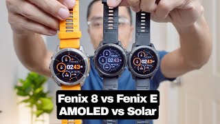 Garmin Fenix ​​8, Fenix ​​E, AMOLED or Solar: Which model should you buy?