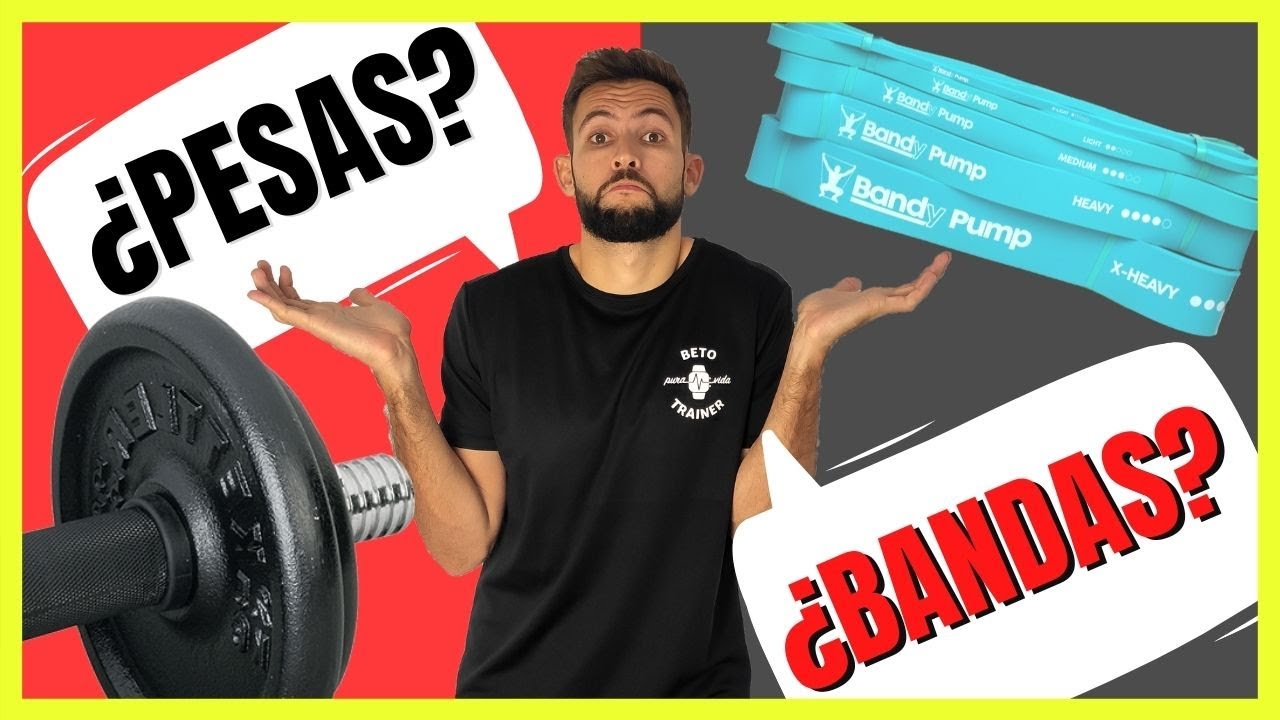 Diferencia BANDAS ELÁSTICAS y PESAS❌  [Lo que nadie te ha CONTADO]
