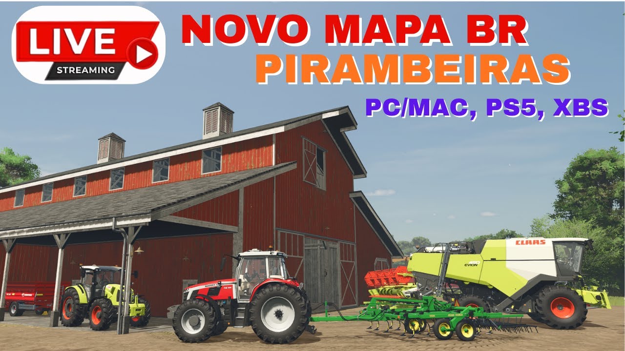 SAIU HOJE NOVO MAPA BR - PIRAMBEIRAS - VAMOS CONHECER - FARMING SIMULATOR 25