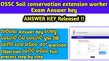 Soil conservation extension worker exam Answer key#answerkey #soilconservation #ossc