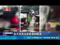 雨彈狂炸中部! 遮雨棚遭吹掀 攤商嘆沒法營業｜記者 許宇捷 詹品宏｜三立新聞LIVE
