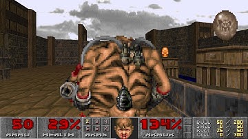 The Plutonia Experiment - Map 07 (Caughtyard) done Pacifist