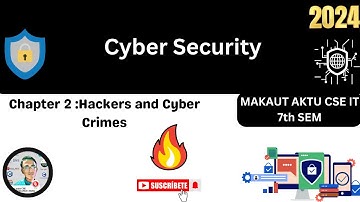 Unit 2 : Hackers and Cyber Crimes▶️Cyber security Tutorial #makaut #cse #india #btech #cybersecurity
