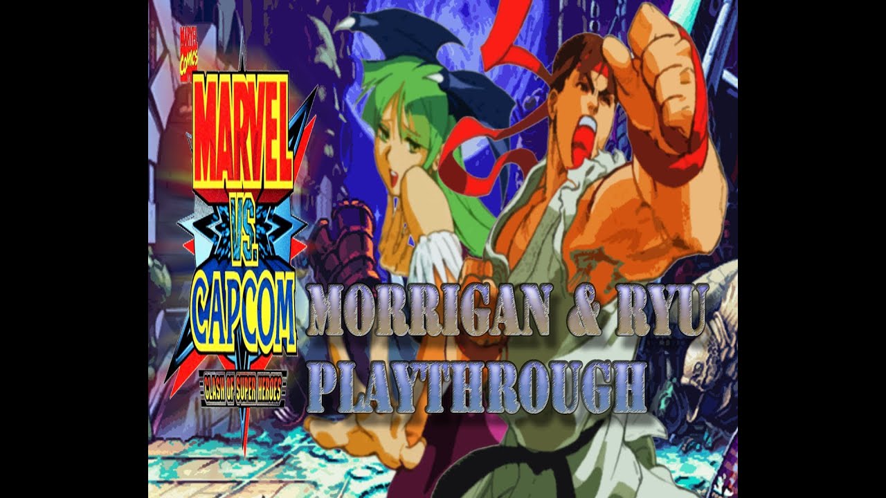 Marvel vs. Capcom | 1998 | Arcade | Ryu & Morrigan | Longplay - YouTube