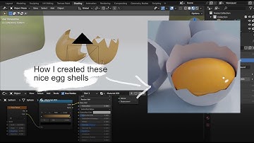 How to create a simple egg shell in blender - tutorial