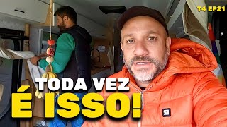 Dia de FRONTEIRA! Chuva, 1200m altitude e frio! Rotina no MOTORHOME T4 Ep21