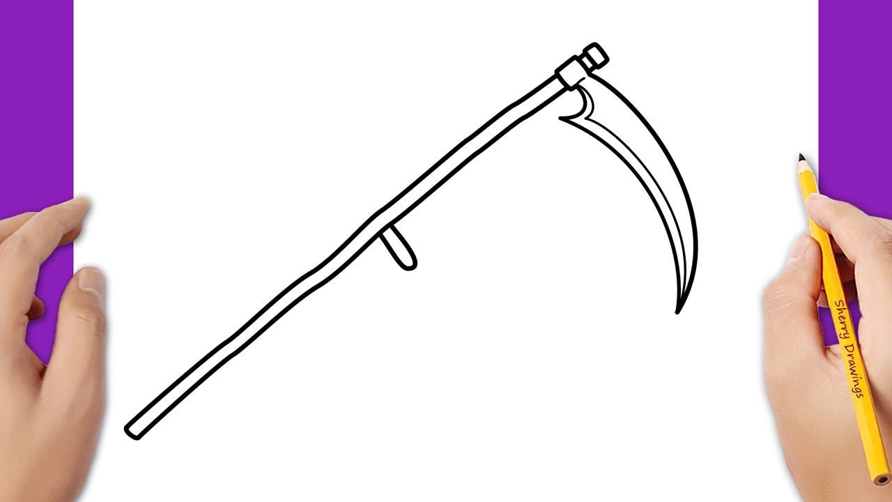 How to Draw a Scythe - Really Easy Drawing Tutorial