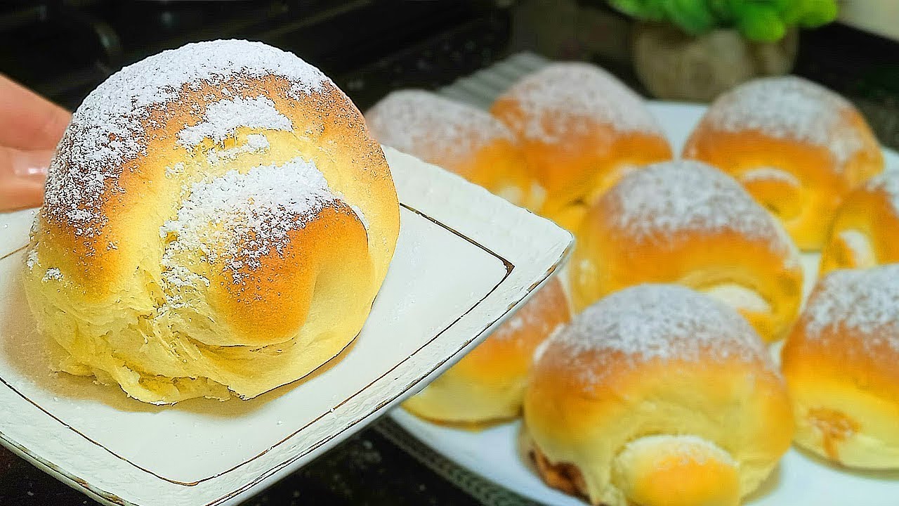 Воздушные японские булочки на хлебной заварке Tangzhong (Танджонг! Пеку с разными начинками!