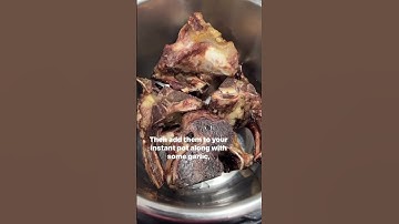 Eenvoudig recept voor bottenbouillon in de Instant Pot