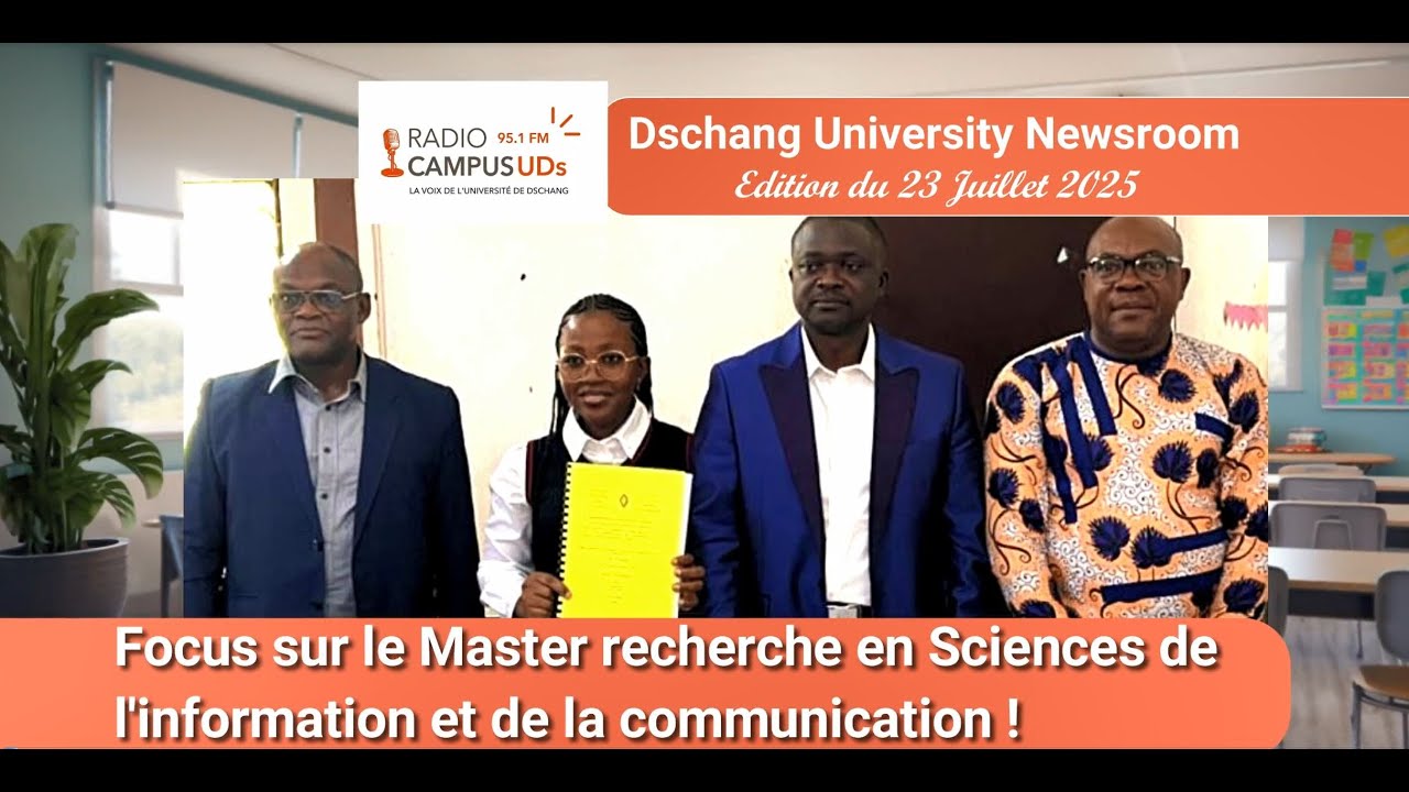 𝗥𝗮𝗱𝗶𝗼 𝗖𝗮𝗺𝗽𝘂𝘀 𝗨𝗗𝘀 - 𝗗𝘀𝗰𝗵𝗮𝗻𝗴 𝗨𝗻𝗶𝘃𝗲𝗿𝘀𝗶𝘁𝘆 𝗡𝗲𝘄𝘀𝗿𝗼𝗼𝗺 - 𝗟𝗲𝘀 𝗦𝗰𝗶𝗲𝗻𝗰𝗲𝘀 𝗱𝗲 𝗹'𝗶𝗻𝗳𝗼 𝗲𝘁 𝗱𝗲 𝗹𝗮 𝗰𝗼𝗺 𝗲𝗻 𝘃𝗲𝗱𝗲𝘁𝘁𝗲