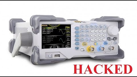 HACK RIGOL DG1022Z UNLOCK UPGRADE TO DG1062Z