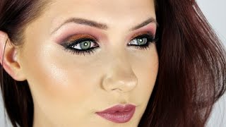 MAC Copper Sparkle Pigment & Deep Neutral Lips Tutorial ♥