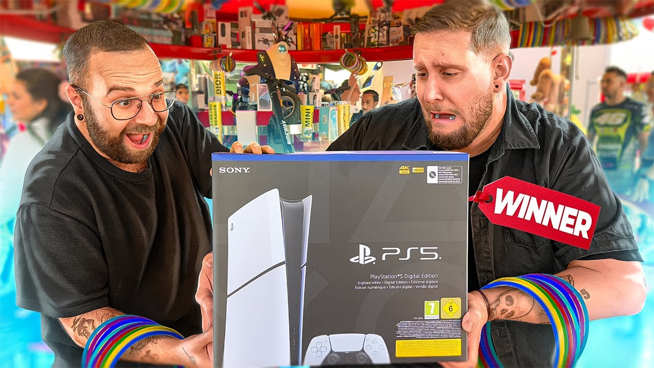 Je GAGNE une PLAYSTATION 5 à la FÊTE FORAINE (Et beaucoup d’autres lots..) (Feat. Wonder Hook)