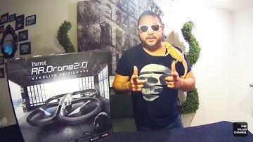 PARROT AR DRONE 2.0 REVIEW AND FLIGHT TEST UNBOXING/ HOW TO FLY