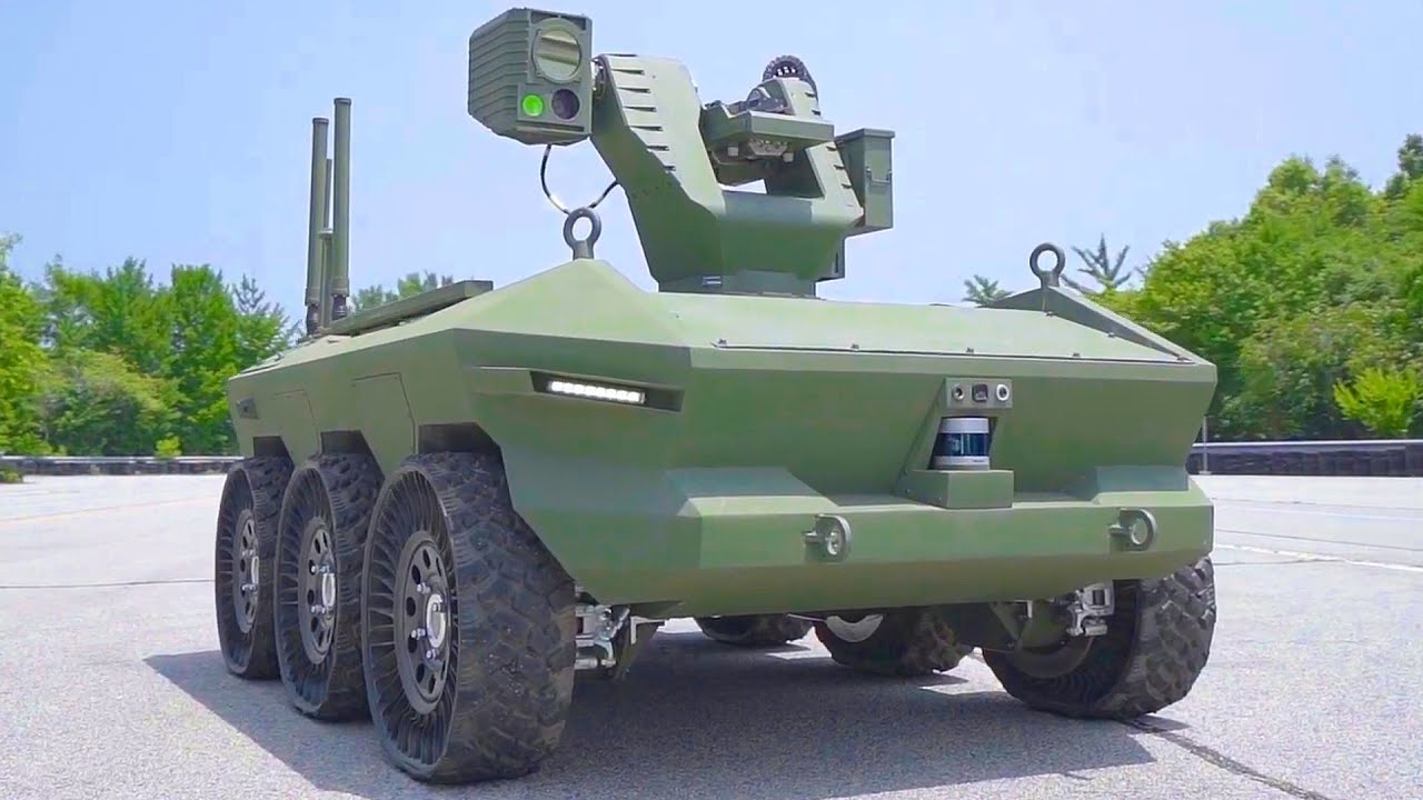 Испытания боевого робота MUGV завершены в Южной Корее - YouTube