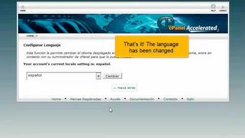 How to change the primary language in cPanel   cPanel Video Tutorials    Part13hw