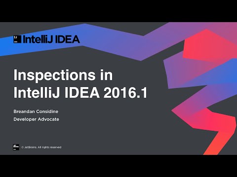 Inspections in IntelliJ IDEA 2016.1