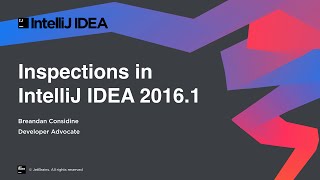 Inspections in IntelliJ IDEA 2016.1