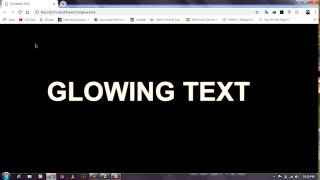 Glowing text effect with pure CSS3 |Pure css glowing effect