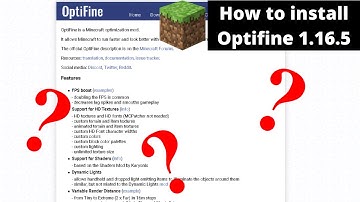🔴 How to install Optifine for Minecraft 1.16.5 Java Edition ( LINK ⬇️ ) 🔴