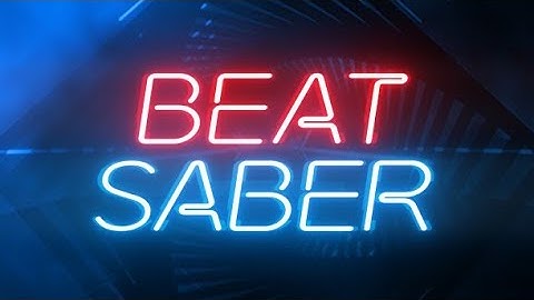 Playing beat saber demo for the first time!
