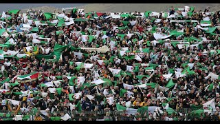 Algérie   2 vs 0 Tunisie  Hymne nationale depuis les gradins coupe arab 2021